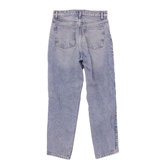 ZARA 90's Acid Wash Mom Jeans US 6 Light Wash High Rise Blue EUC B39 - Picture 2 of 5